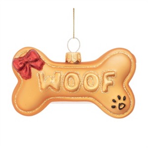 Glass Dog Bone Ornament (Set of 12) - 1 of 2