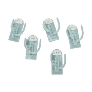 Unique Bargains Utility 3-Hook Adhesive Cloud 3.15"x1.38" 5 Pcs - 1 of 4