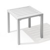 Crestlive Products Aluminum Outdoor Side Table Pool Lounge Chair Side Table Weather Resistant Small Square Coffee End Table - 2 of 4