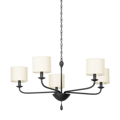 Troy Lighting Osmond 5 - Light Chandelier in  Black Iron
