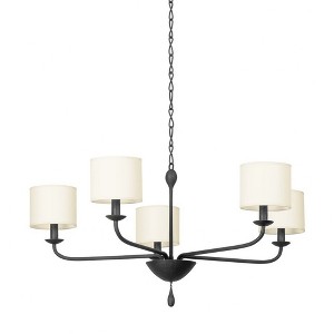 Troy Lighting Osmond 5 - Light Chandelier in  Black Iron - 1 of 1