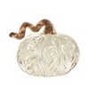 Transpac Fall Harvest Clear Bubble Glass Pumpkin Tabletop Figurine Decoration Set of 3, 1.42 Dia. inches - 2 of 4