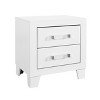 NicBex 2 Drawer Dresser for Bedroom,Modern Chest of Drawers with Acrylic Handles for Living Room,Entryway,White - 3 of 4