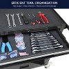 Belatt 4 Drawer Rolling Tool Cart with Wheels, Lockable Steel Tool Box with Storage Shelves and Handles - Garage Tool Storage Cabinet - 3 of 4