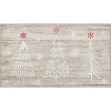Red Christmas Floor Mats Kitchen Mat Room Accessory Indoor Christmas Printed Area Rugs for Living Room Bedroom Foldable Low Pile Non - 2 of 4