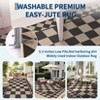 Modern Geometric Indoor Outdoor Carpet, Washable Accent Rugs, Foldable Contemporary Floor Cover - 4 of 4