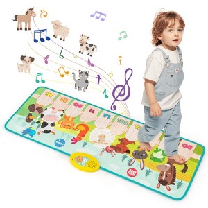 Costway Floor Piano Mat for Toddlers Baby Musical Touch Dancing Keyboard Play Mat Gift - 1 of 4