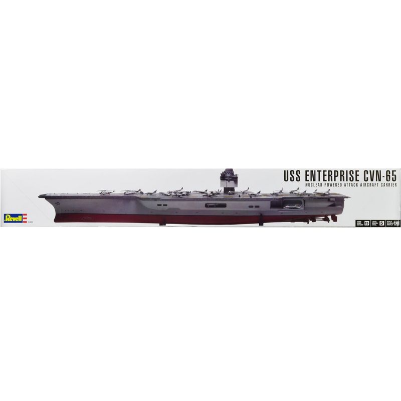 Level 5 Model Kit USS Enterprise CVN-65 Nuclear Powered Attack Aircraft Carrier 1/400 Scale Model by Revell, 3 of 4