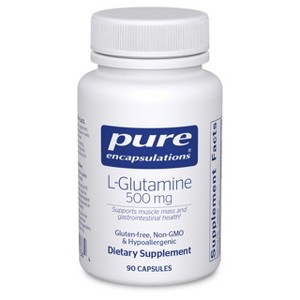 Pure Encapsulations L-Glutamine 500 mg - Immune and Digestive Support, Gut Health and Lining, Metabolism, and Muscle Support* - Free-Form - 90 Caps - 1 of 4