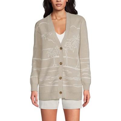 Lands' End Women's Drifter Button Front Jacquard Pattern