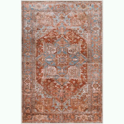 Mark & Day St Johns Washable Woven Indoor Area Rugs Burnt Orange