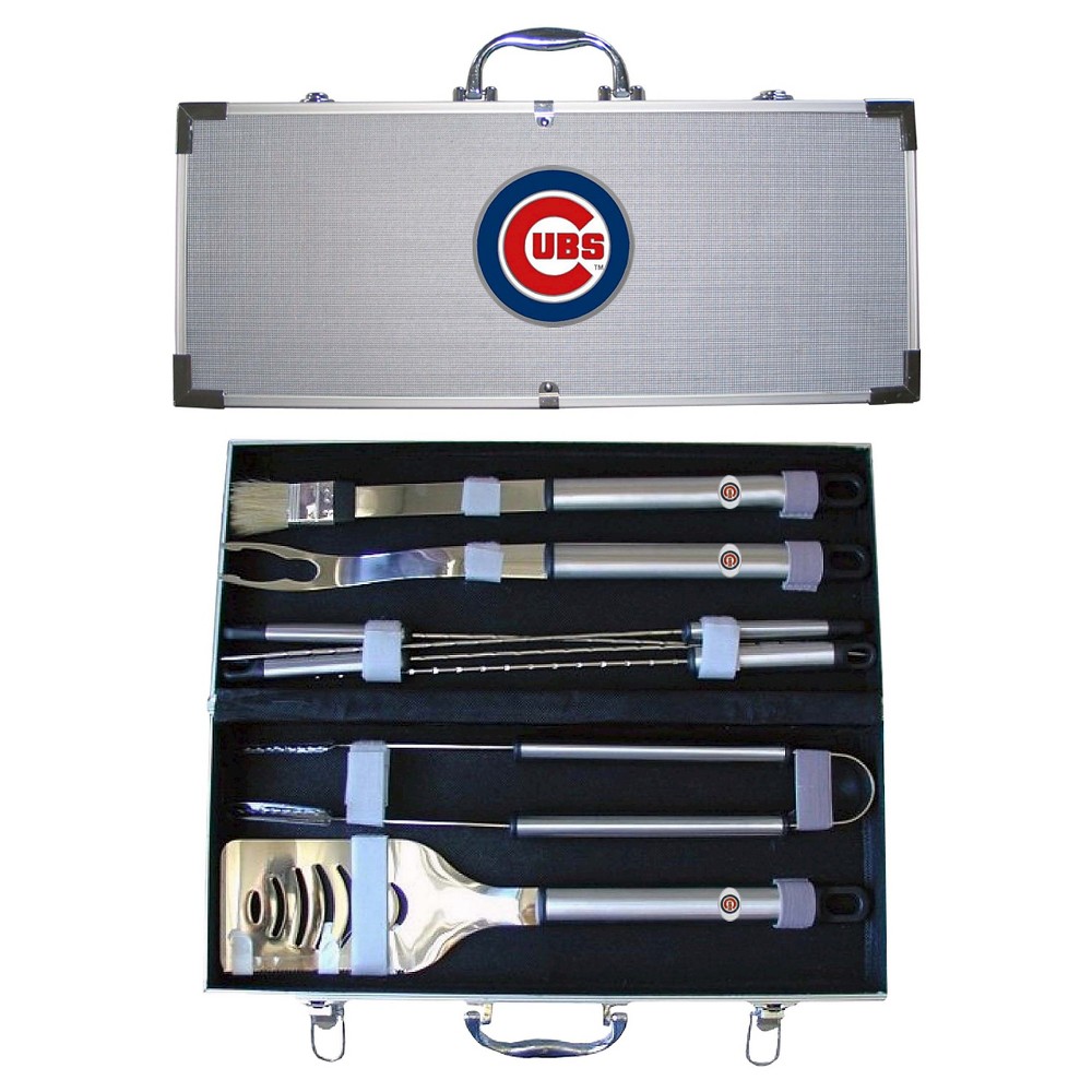 UPC 754603000072 product image for Siskiyou MLB Team 8-Piece BBQ Set with Hard Case -Chicago Cubs | upcitemdb.com