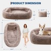 Human Dog Bed Fits You and Pets for People Doze Off, Washable Faux Fur Napping Orthopedic Dog Bed, 67.7" × 43.3" × 8.6" - 2 of 4
