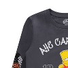 Bart Simpson Boys Crewneck Sweatshirt - Bart, Homer, Lisa and Maggie Simpson Pullover with Embroidered Sleeve Patches - 3 of 4