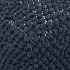 Christopher Knight Home Cube Stekar Boho Handcrafted Tufted Fabric Pouf Navy Blue : Wool Upholstered, Spot Clean, No Assembly Required - 4 of 4