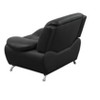 DOMETOUR Modern Faux Leather Single Seat Sofa - Comfortable for Living Room Black - 4 of 4