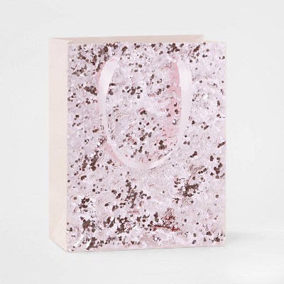 Chunky Glitter Cub Gift Bag Pink - Wondershop™