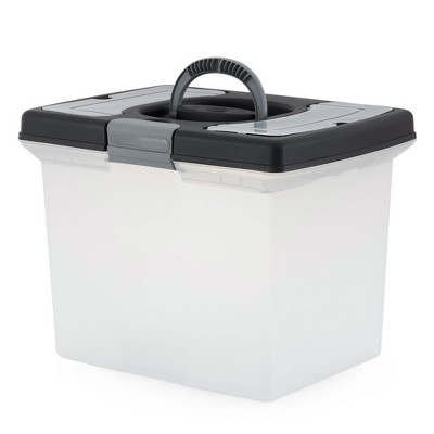 Gracious Living Large Plastic Storage Caddy Tote w/2 Compartments with  Handle, White (6 Pack)