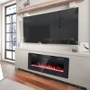Kismile Ultra-Thin Electric Fireplace, Featuring Low-Noise Operation (Sleep Mode), Supports Built-In Or Wall-Mounted Installation - 2 of 4