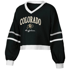 NCAA Colorado Buffaloes Women's Long Sleeve V-Neck T-Shirt - 1 of 3