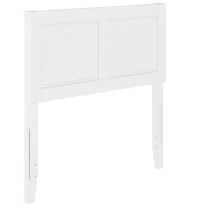 AFI Furnishings AFI Canyon Solid Wood Rustic Farmhouse Headboard Twin in White