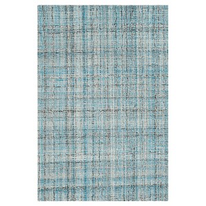 Blue/Multicolor Abstract Tufted Area Rug - (4