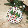 Santa’s Favorite Teacher Festive Holiday Christmas Gift Ornament| OrnamentallyYou - 4 of 4