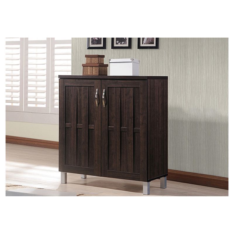 Excel Modern and Contemporary Sideboard Storage Cabinet - Dark Brown - Baxton Studio, 6 of 7