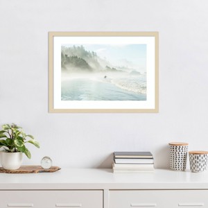 Amanti Art Catching The Morning Surf by Garret Suhrie Wood Framed Wall Art Print - 1 of 4