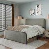 NicBex Metal Bed Frame with Curved Upholstered Headboard and Footboard for Adults/Boys/Girls,Gray - 2 of 4