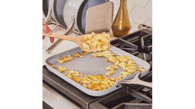 Caraway Home 11.02" Nonstick Square Flat Griddle Fry Pan, 2 of 7, play video