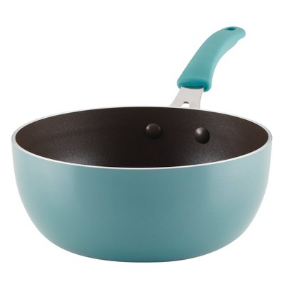 Rachael Ray Cook + Create 11pc Aluminum Nonstick Cookware Set - Agave Blue  : Target