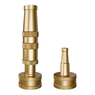 Infurnic Hose Valves and Connectors Water 4/2inch Hose Sprayer Nozzle Adjustable Twist, Jet Sweeper Nozzle with Solid Brass, High Pressure for Garden