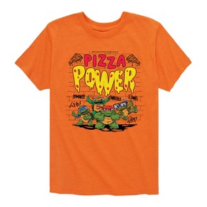 Boys' - Teenage Mutant Ninja Turtles Mutant Mayhem - Pizza Power Short Sleeve Graphic T-Shirt - 1 of 4