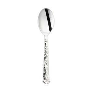 Smarty Had A Party Shiny Metallic Silver Hammered Plastic Spoons - 1000 pcs - 1 of 4