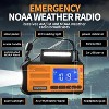 FosPower Hand Crank Emergency Radio Portable AM FM, NOAA Weather Radio With Battery Backup 10000mAh, USB-C, Solar Power Bank For Indoor Outdoor - 2 of 4
