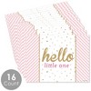 Big Dot of Happiness Hello Little One - Pink and Gold - Party Table Decorations - Girl Baby Shower Placemats - Set of 16 - image 3 of 4