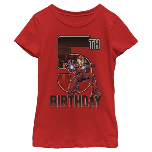 Avengers 5th best sale birthday shirt