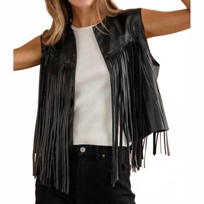 Women's Wynonna Faux Leather Vest - Blue B