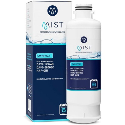 Mist DA97-17376B Water Filter Replacement, Compatible with: Samsung HAF-QIN, RF23M8070SR, HAF-QIN/EXP, DA97-08006C, 3 Pack