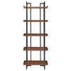 Felicia Rustic Industrial Metal/Wood Etagere Bookshelf - Inspire Q - 2 of 4