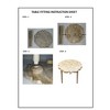 Royal Hampton 18 Inch Handcrafted Mango Wood Side End Table with Floral Carved Top and Tripod Base - 2 of 4