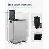 Acekool 2-Pack 30L Soft-Close Dual Trash and Recycle Bin Combo with Smudge-Resistant Stainless Steel, Step-On Kitchen Garbage Cans - 2 of 4