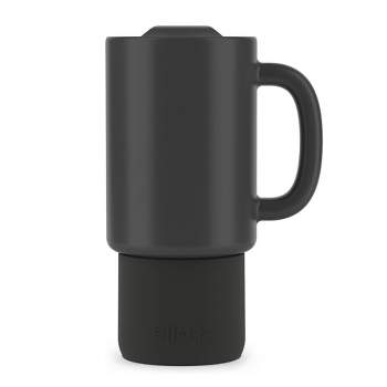 Horn-shaped Insulated Coffee Mug with Holder and Long & Short Straps,  230ml, Faux Leather Travel Drink Cup Mug, Black, White - AliExpress