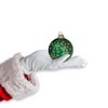 Glass Christmas Tree Ornaments - 67mm/2.63" [4 Pieces] Decorated Balls from Christmas by Krebs Seamless Hanging Holiday Decor - 4 of 4