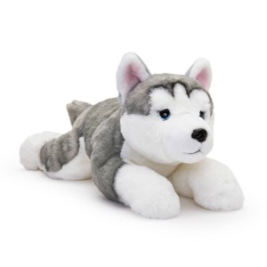 FAO Schwarz 22" Toy Plush Lying Husky Stuffed Animal - 1 of 4