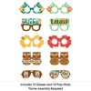 Big Dot of Happiness Tropical Luau Glasses - Paper Card Stock Hawaiian Beach Party Photo Booth Props Kit - 10 Count - 3 of 4