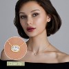 GILDED 1 CTTW Lab-Grown Diamond Bezel Solitaire Pendant, 2.5 Micron 14K Gold-Plated Sterling Silver, Gold Vermeil, 18" Chain, Tarnish-Resistant - 3 of 4