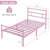 VECELO Twin/Full/Queen Metal Platform Bed Frame with Storage, Industrial Bed Frame with Headboard and Footboard, No Box Spring Needed, Easy Assembly - 3 of 4