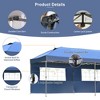 KTMBDW 10' x 20' Pop Up Canopy Tent, Heavy Duty Instant Sun Shelter, Large Tents for Parties with Carry Bag for Outdoor, Garden - 4 of 4